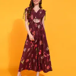 Women Floral Print Jumpsuits with Button Closure-image-20