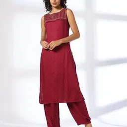 avaasa mix n' match Women Printed Straight Kurta & Salwar-picture-52