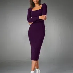 alekya Women Bodycon Dress with Full Sleeves-picture-48
