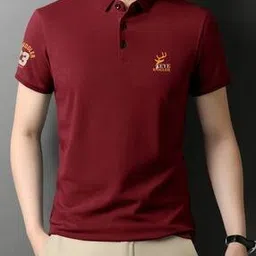 noble monk Men Lounge Polo T-Shirt with Logo Print-picture-33