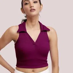 berrybird Women Sim Fit Ribbed Tank Top-picture-30