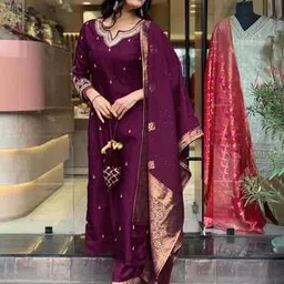 black scissor Women Embellished Straight Kurta Set-picture-53