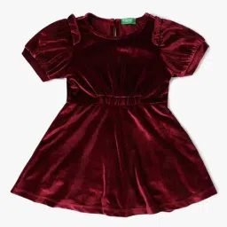 united colors of benetton Girls Fit & Flare Dress image 1