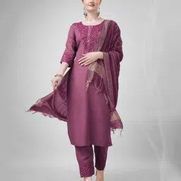 aradhna Embellished & Embroidered Straight Kurta Set-picture-52