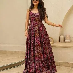 whatnot style Women Floral Flared Kurta-picture-50