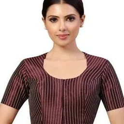 Women Checked Front Open Blouse-image-41