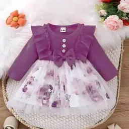 styleconnect Girls Floral Print Fit & Flare Dress-picture-25