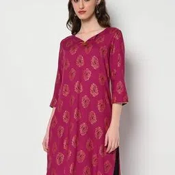dhuni Paisley Print Straight Kurta-picture-46