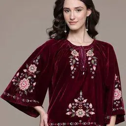 label ritu kumar Tressa Blouson Top-picture-35
