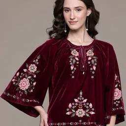 label ritu kumar Tressa Blouson Top image 1