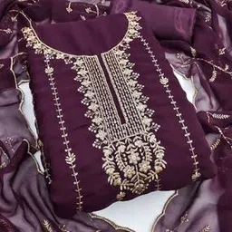 svaraa Women Embellished Unstitched Dress Material-picture-31