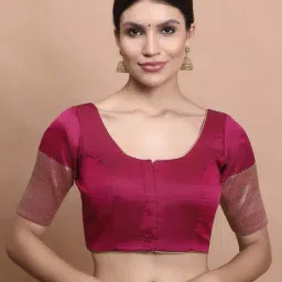 salwar studio Women Woven Hooked Front-Open Blouse image 1