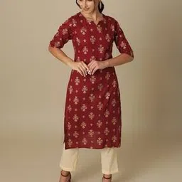 sutli Floral Print Straight Kurta-picture-44