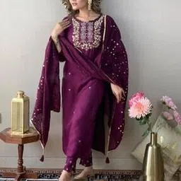 styleelite Women Embroidered Straight Kurta Set-picture-14