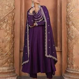 nyrika Women Embroidered Anarkali Kurta Set-picture-45