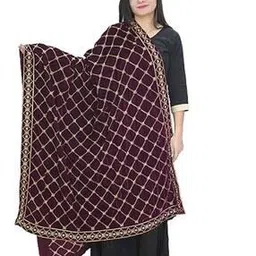 matelco Checked Embroidered Dupatta-picture-49