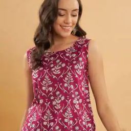 inweave Floral Print Round-Neck Top-picture-3