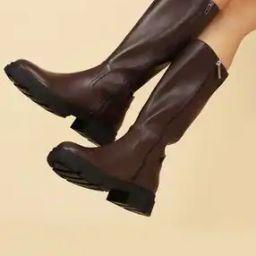 yoho Women Knee-Length Boots with Zip Fastening-picture-9