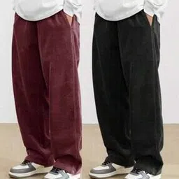 visit wear Pack Of 2 Men Washed Relaxed Fit Pants with Insert Pockets-picture-29