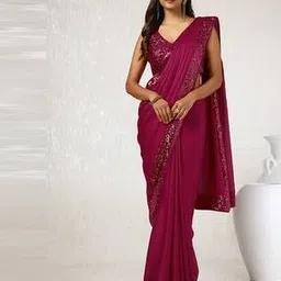 soch Women Embellished Satin Saree-picture-29