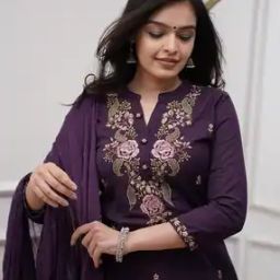svaraa Women Embroidered A-Line Kurta Suit Set-picture-47