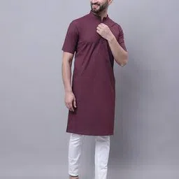 even Men Regular Fit Cotton Kurta with Patch Pocket-picture-45