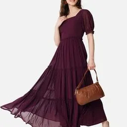 raiyani enterprise x ag Women Square-Neck Tiered Dress-picture-42