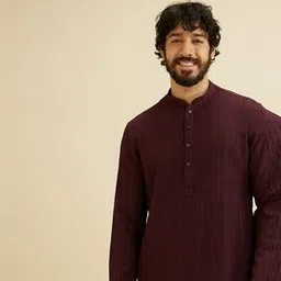 manyavar Men Self-design Long Kurta-picture-13
