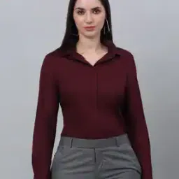 cantabil Women Regular Fit Shirt with Spread Collar-picture-12