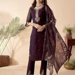 svaraa Women Embroidered Straight Kurta Set-picture-53