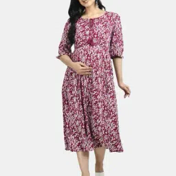 aaruvi ruchi verma Women Floral A-line Dress image 1