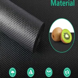 STITCHNEST Black Textured Anti-Slip Shelf Liners image 3