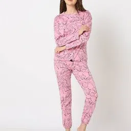 fig Women Bambi Print T-Shirt & Joggers Set-picture-51