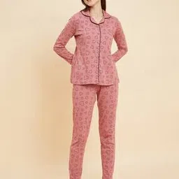 sweet dreams Women Printed Shirt & Pyjamas Set-picture-22