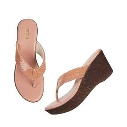 metro Reptilian Pattern Open-Toe Wedges-picture-35