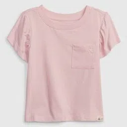 gap kids Flutter Sleeve T-Shirt with Patch Pocket-picture-43