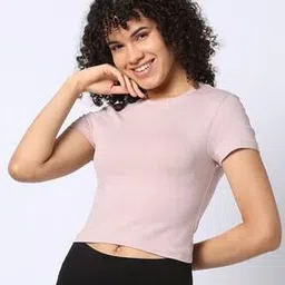 rio basic Women Basic Sunflower Slim Fit Crew-Neck Short T-Shirt-picture-53