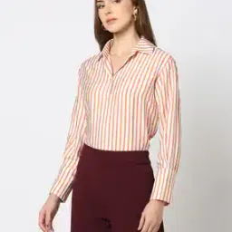 fig Women Striped Regular Fit Shirt-picture-32