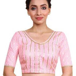 Women Printed Front-Open Blouse-image-9