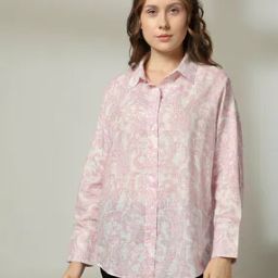 dnmx Women Paisley Print Relaxed Fit Cotton Shirt-picture-3