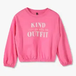 Girls Typographic Print Blouson Sweatshirt-image-34