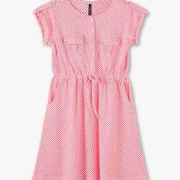 rio girls Girls Checked A-Line Dress-picture-27