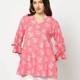 yousta Women Floral Print Straight Tunic-picture-11
