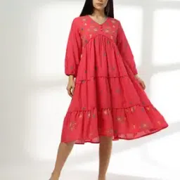 siyahi Women Embroidered Tiered Dress-picture-15