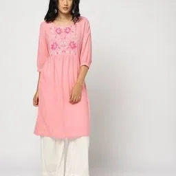 yousta Women Straight Kurta with Yoke Embroidery-picture-27
