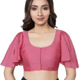 rene Silk Front-Open Blouse with Tie-Up-picture-51