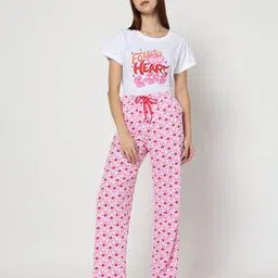 yousta Women All-Over Print Regular Fit Pyjamas-picture-34