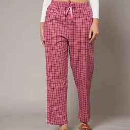 style 98 Women Checked Relaxed Fit Pants-picture-48