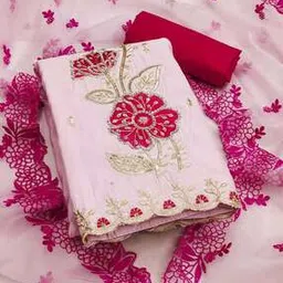 svaraa Women Embroidery Unstitched Dress Material-picture-32