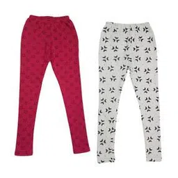 indiweaves Pack of 2 Printed Elasticated Leggings-picture-53